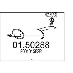 Koncový tlmič výfuku MTS 01.50288