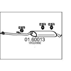Koncový tlmič výfuku MTS 01.60013