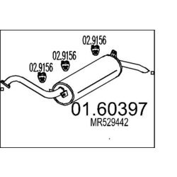 Koncový tlmič výfuku MTS 01.60397