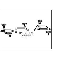 Koncový tlmič výfuku MTS 01.60553