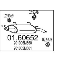 Koncový tlmič výfuku MTS 01.60652