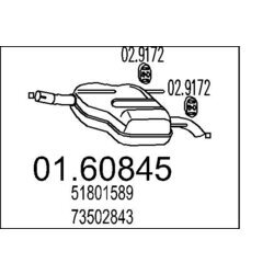 Koncový tlmič výfuku MTS 01.60845