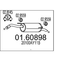 Koncový tlmič výfuku MTS 01.60898