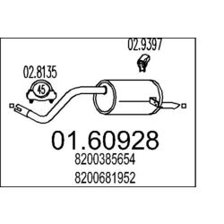 Koncový tlmič výfuku MTS 01.60928