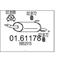 Koncový tlmič výfuku MTS 01.61178