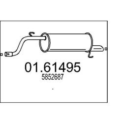 Koncový tlmič výfuku MTS 01.61495