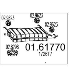 Koncový tlmič výfuku MTS 01.61770