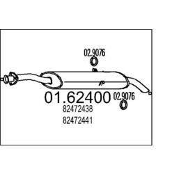 Koncový tlmič výfuku MTS 01.62400