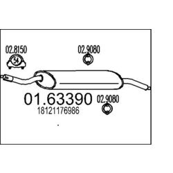 Koncový tlmič výfuku MTS 01.63390