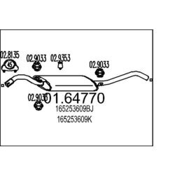 Koncový tlmič výfuku MTS 01.64770