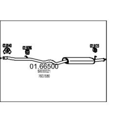Koncový tlmič výfuku MTS 01.66500