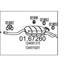 Koncový tlmič výfuku MTS 01.67260