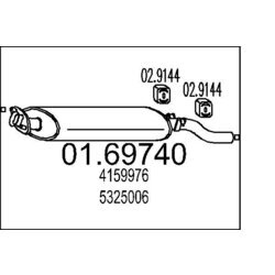 Koncový tlmič výfuku MTS 01.69740