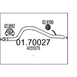 Výfukové potrubie MTS 01.70027