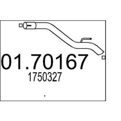 Výfukové potrubie MTS 01.70167