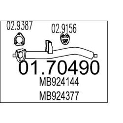Výfukové potrubie MTS 01.70490