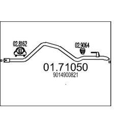 Výfukové potrubie MTS 01.71050
