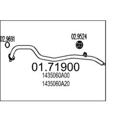 Výfukové potrubie MTS 01.71900