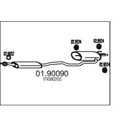 Koncový tlmič výfuku MTS 01.90090