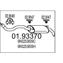 Koncový tlmič výfuku MTS 01.93370