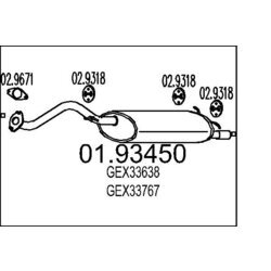 Koncový tlmič výfuku MTS 01.93450