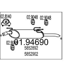 Koncový tlmič výfuku MTS 01.94690