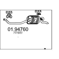 Koncový tlmič výfuku MTS 01.94760