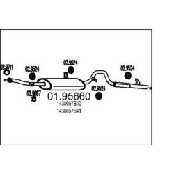 Koncový tlmič výfuku MTS 01.95660