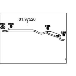 Koncový tlmič výfuku MTS 01.97520