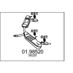 Koncový tlmič výfuku MTS 01.98520