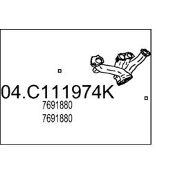 Výfukové potrubie MTS 04.C111974K