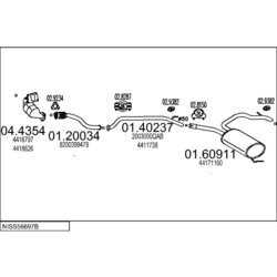 Výfukový systém MTS NISS56697B020100