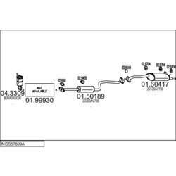 Výfukový systém MTS NISS57609A016272
