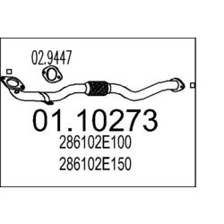 Výfukové potrubie MTS 01.10273