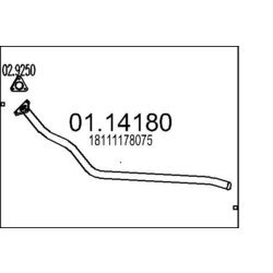 Výfukové potrubie MTS 01.14180