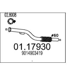 Výfukové potrubie MTS 01.17930