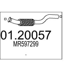 Výfukové potrubie MTS 01.20057