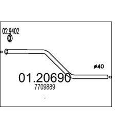 Výfukové potrubie MTS 01.20690