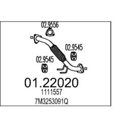 Výfukové potrubie MTS 01.22020
