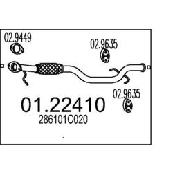 Výfukové potrubie MTS 01.22410