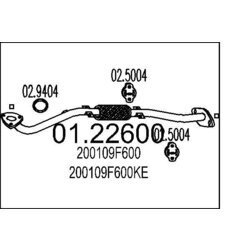 Výfukové potrubie MTS 01.22600