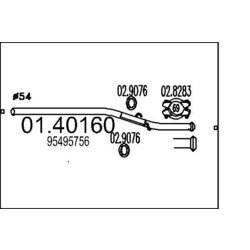 Výfukové potrubie MTS 01.40160