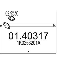 Výfukové potrubie MTS 01.40317