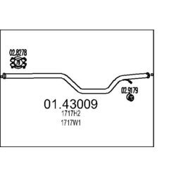 Výfukové potrubie MTS 01.43009