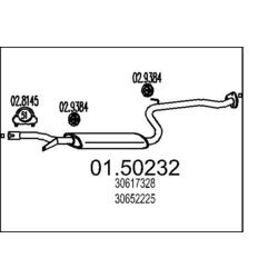 Stredný tlmič výfuku MTS 01.50232
