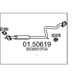 Koncový tlmič výfuku MTS 01.50619