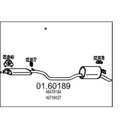 Koncový tlmič výfuku MTS 01.60189
