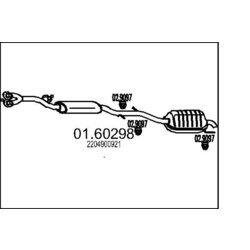 Koncový tlmič výfuku MTS 01.60298