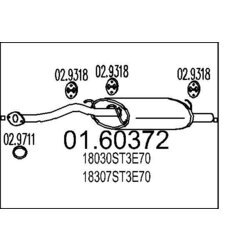 Koncový tlmič výfuku MTS 01.60372