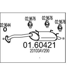 Koncový tlmič výfuku MTS 01.60421